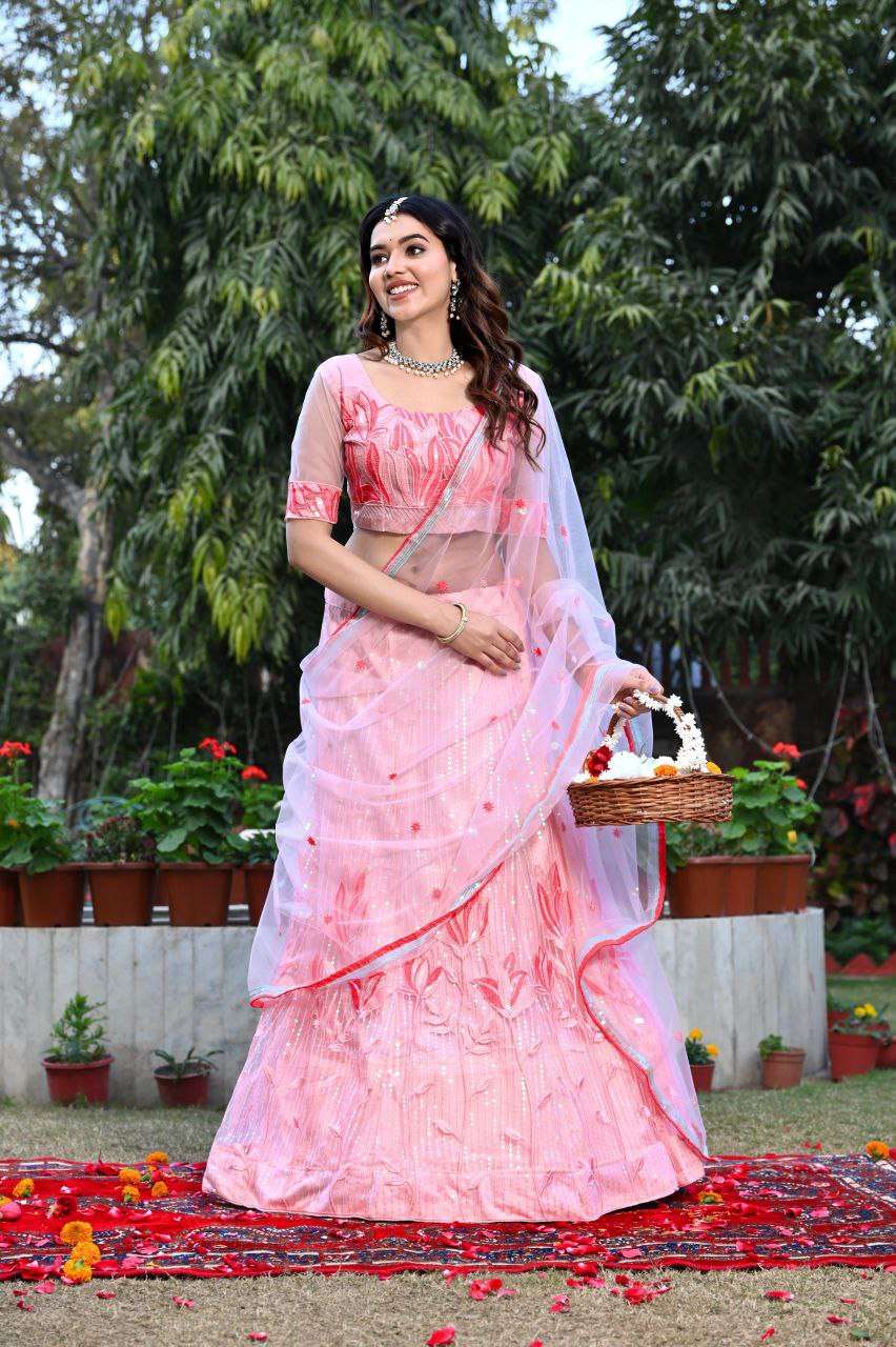 Women's Tussar Silk Patola Printed Lehenga Set with Dupatta ? Stitched with Can Can Flair - Image 9